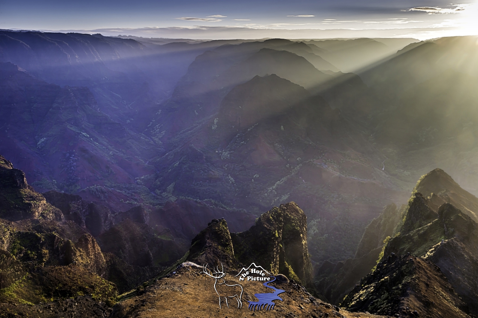 Light Beams, Waimea Canyon